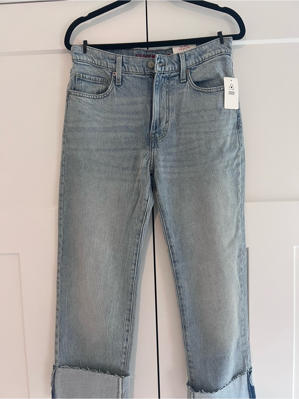 Lucky Brand 90s Loose High Rise Crop